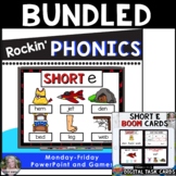 Short E Phonics BUNDLED with BOOM cards