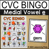 CVC Words Spelled with Vowel e | Bingo Game