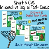 Short E CVC Words Interactive Task Cards {Google Classroom