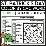 Short E Color by CVC Word for St. Patrick's Day