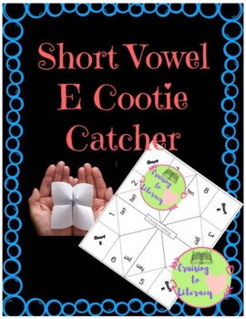 Short E Cootie Catcher by Cruising to Literacy   TPT