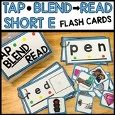 Short E Literacy Centers Tap, Blend, Read Flashcards | Sho