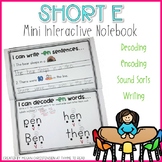 Short E Mini Interactive Notebook