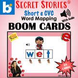 Short e Phoneme-Grapheme CVC Word Mapping BOOM™ Cards by S