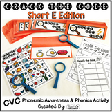 Short E Phonemic Awareness & Phonics Activity - Crack the Code