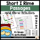 Short I Vowel Passages and Rime Activities | Onset & Rime 