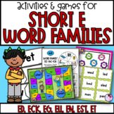 Word Families | Short E | Word Family Sort | Phonics Games