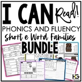 Short E Word Families Phonics, Fluency, Reading Comprehens