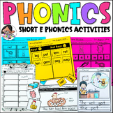 Short E Worksheets and Activities - CVC Phonics Activities