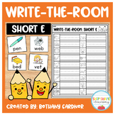 Short E - Write-the-Room - Classroom Phonics Activity