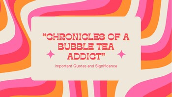 Chronicles of a Bubble-Tea Addict