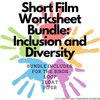 Preview of Short Film Worksheet Bundle: Inclusion and Diversity