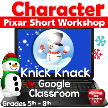 Preview of Short Film Christmas ELA Activities Character Theme Setting Literary Devices