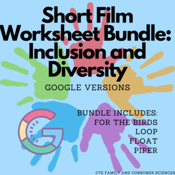Preview of Short Film Worksheet Bundle: Inclusion and Diversity - Google Versions