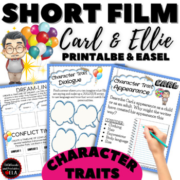 Preview of Short Films Characterization Character Traits Theme CARL AND ELLIE