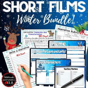 Preview of Short Films Language Arts Christmas Activities Literary Devices  & Elements