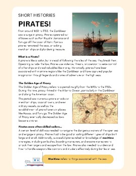 Preview of Short Histories: Pirates!