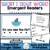 Short I CVC Word Emergent Readers | Sight Word Sentences D