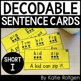 Short I Decodable Sentence Cards