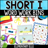 Short I Differentiated Word Work Bins