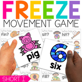 Short I FREEZE Game | CVC Words Worksheets | Brain Break