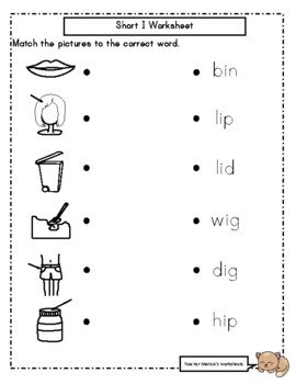 short i reading and writing worksheet pack by teacher monica s worksheets