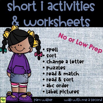 Preview of Short I Worksheets and Activities