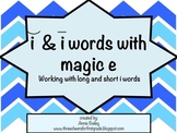 Short I and Long I Word Study Sort and Activities with Magic E