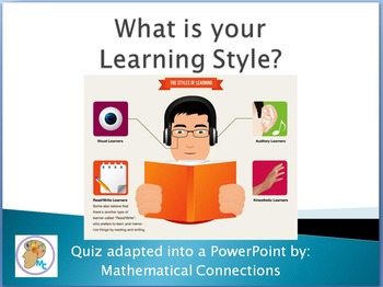 Preview of Short, Simple Learning Styles Quiz (PowerPoint Show)