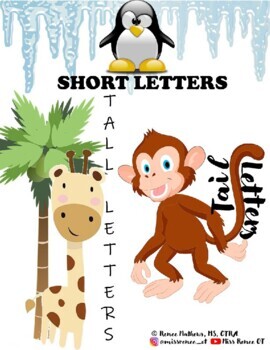 Preview of Short Letters, Tall Letters & Tail Letters Visual