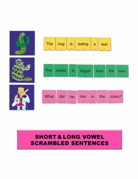 Preview of Short & Long Vowel Scrambled Sentences