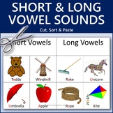 Short & Long Vowel Sounds Cut, Sort & Paste Worksheet