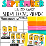 Short O CVC Decode & Read Task Card Activity September Centers