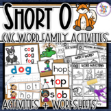 Short O - CVC word family Bundle with taskcards, worksheet