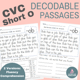 Short O Decodable Passages | CVC Word Family Reading Fluen