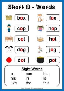 Short O Vowel Reader & Worksheets & Flashcards: Bob the Dog by