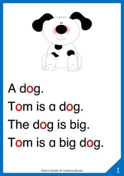 Short O Vowel Reader & Worksheets & Flashcards: Bob the Dog by