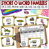 Short O Word Families with CVC CVCC Words Write the Room P