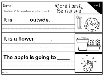 Short O Word Family Houses | Kindergarten | Phonics | TPT