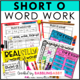 Short Vowel O Worksheets and Word Work Activities for Literacy Centers