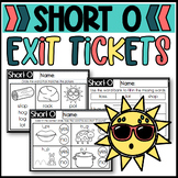 Short O Words Exit Slips Exit Tickets Assessment Quick Check