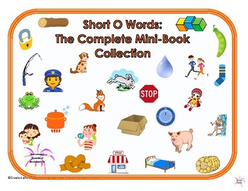 Preview of Short O Words: The Complete Mini-Book Collection