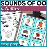 Short OO and Long OO Activities with Sounds of OO Worksheets