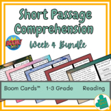 Short Passage Comprehension Boom Cards™ | Week 4| Decks 16-20