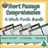 Short Passage Comprehension Bundle | One Month | Boom Card
