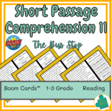 Short Passage Reading Comprehension Boom Cards™ | Deck 11