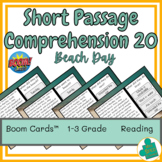 Short Passage Reading Comprehension Boom Cards™ | Deck 20