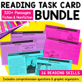 Short Reading Passages - Reading Comprehension Task Card Bundle