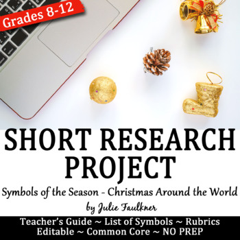 Preview of Short Research Project: Symbols of the Season for Christmas, Chanukah, Kwanzaa