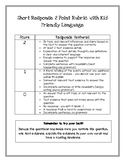 Short Response Rubric with Kid Friendly Language